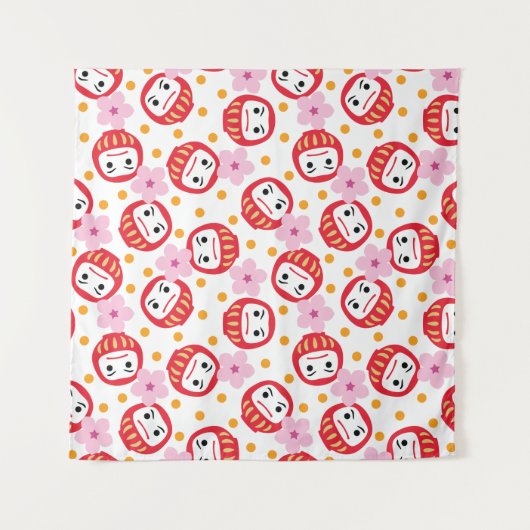 Daruma Wandteppich (Vorderseite (Horizontal))