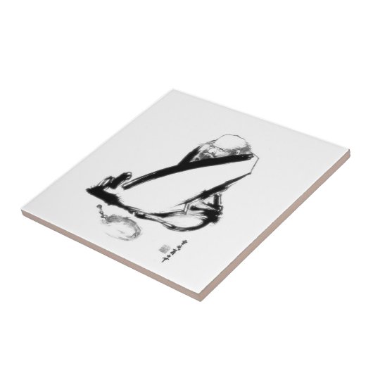 Daruma Zenmeditation Fliese (Seite)