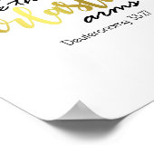 Darunter befindet sich die ewige Kunst der Waffenm Poster (Ecke)