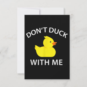 darunter Duck With Me Funny Rubber Duck Einladung