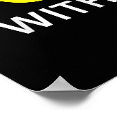 darunter Duck With Me Funny Rubber Duck Poster (Ecke)