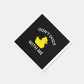 darunter Duck With Me Funny Rubber Duck Serviette (Ecke)