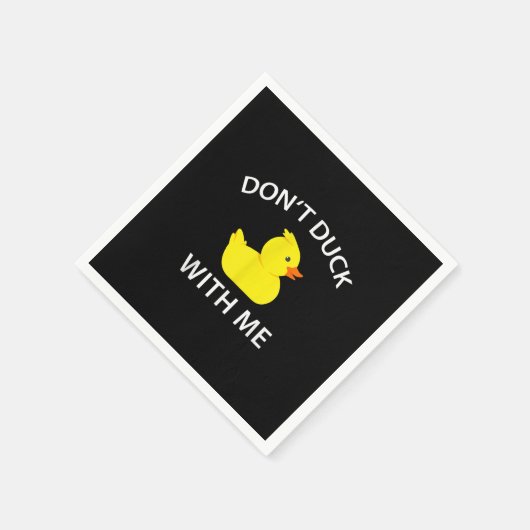 darunter Duck With Me Funny Rubber Duck Serviette (Ecke)