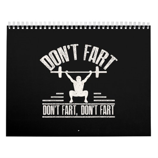 darunter Fart Funny Ness Gym Workout Weights Squat Kalender (Titelbild)