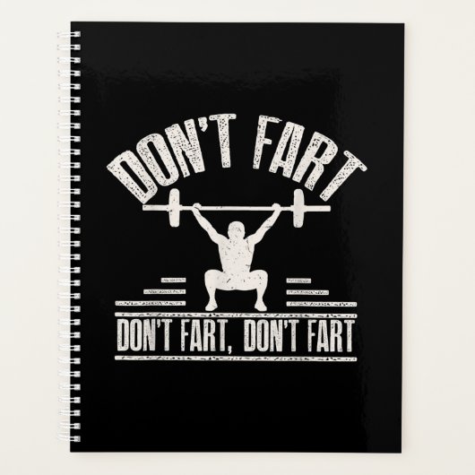 darunter Fart Funny Ness Gym Workout Weights Squat Planer (Vorderseite)