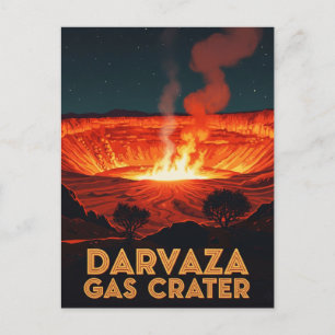 Darvaza-Gaskraterreise Turkmenistan Postkarte