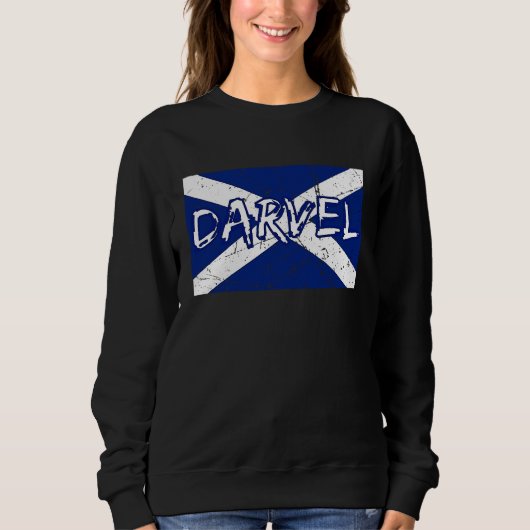Darvel Ayrshire Scotland UK Scottish flag Saltire Sweatshirt (Vorderseite)