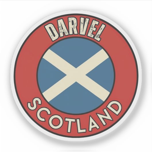 Darvel, Schottland Aufkleber (Vorderseite)