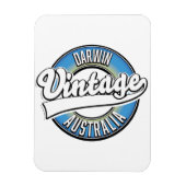Darwin australia Vintages Logo Magnet (Vertikal)