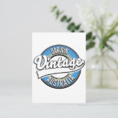 Darwin australia Vintages Logo Postkarte (Stehend Vorderseite)
