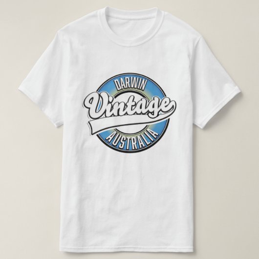 Darwin australia Vintages Logo T-Shirt (Design vorne)