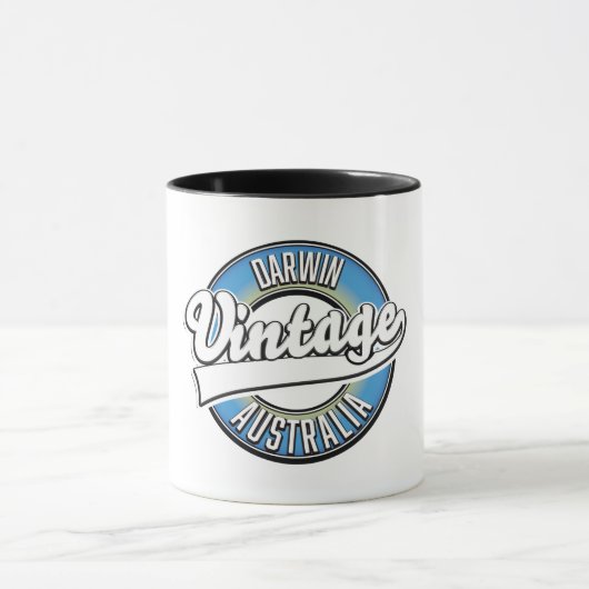 Darwin australia Vintages Logo Tasse (Zentrum)