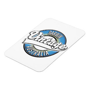Darwin Australien Vintage-Logo Magnet
