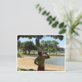 Darwin Beach Lifeguard Postkarte (Stehend Vorderseite)