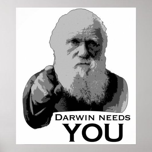 Darwin braucht dich! poster (Vorne)