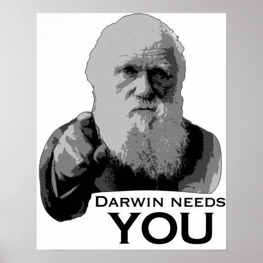 Darwin braucht dich! poster (Vorne)