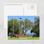 Darwin Cenotaph Postkarte (Vorne/Hinten)