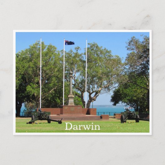 Darwin Cenotaph Postkarte (Vorderseite)
