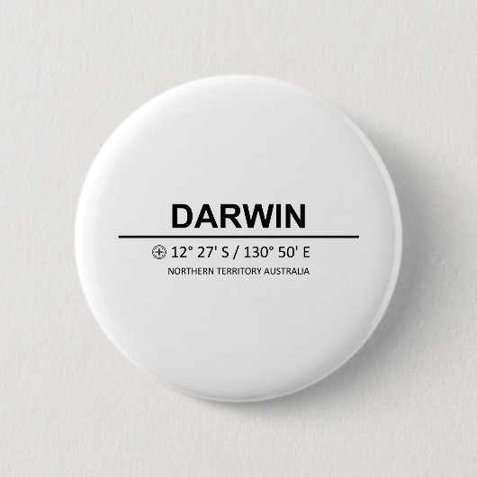Darwin Coordinates - Darwin Coordinaten Button (Vorderseite)