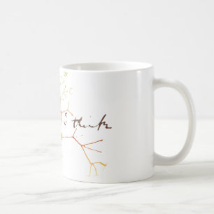 Darwin, denke ich Baum an das Leben Kaffeetasse