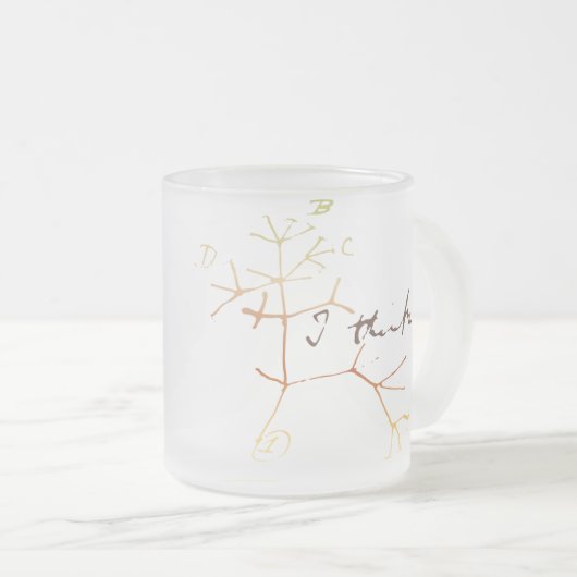 Darwin, denke ich Baum an das Leben Mattglastasse (VorderseiteRechts)