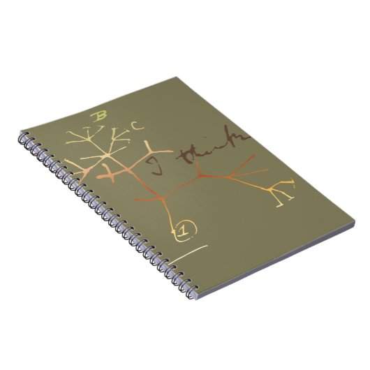 Darwin, denke ich Baum an das Leben Notizblock (Rechte Seite)