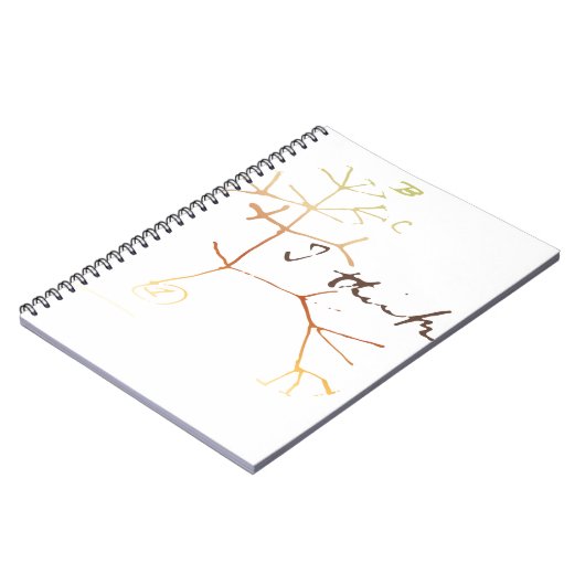 Darwin, denke ich Baum an das Leben Notizblock (Linke Seite)