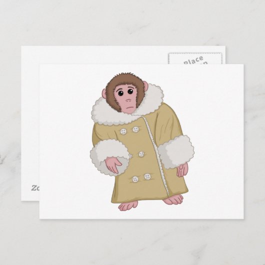 Darwin der Ikea-Affe Postkarte (Vorne/Hinten)