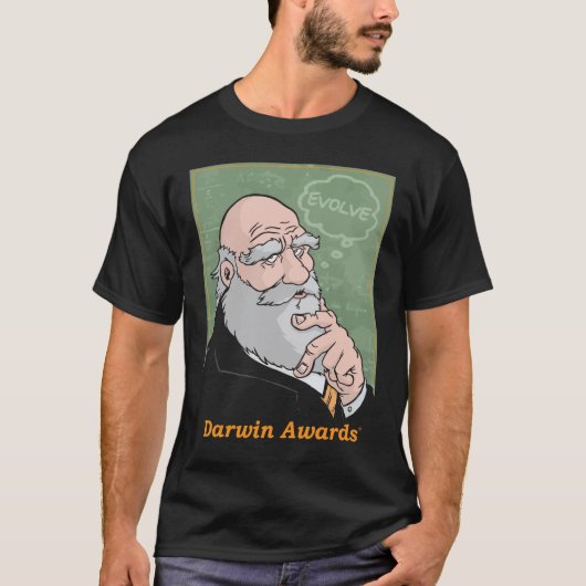 Darwin: Entwickeln Sie T-Shirt - Schwarzes (Vorderseite)
