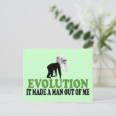 Darwin Evolution Postkarte (Stehend Vorderseite)