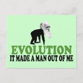 Darwin Evolution Postkarte (Vorderseite)