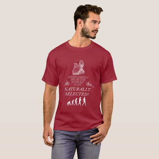 Darwin Evolution T - Shirt feiert das Genie des (Vorne ganz)