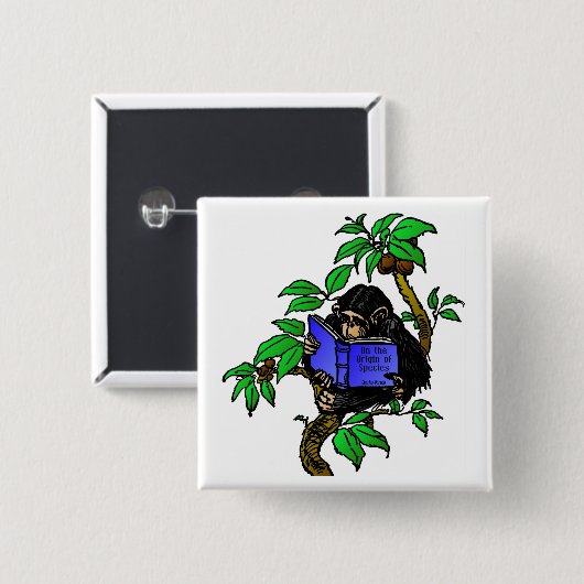 Darwin-Fan Button (Vorne & Hinten)