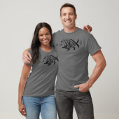 Darwin Fisch essen Jesus Fish Funny Evolution T-Shirt (Unisex)