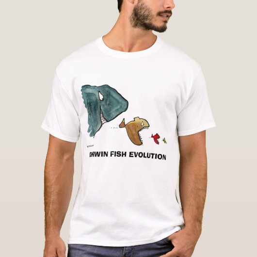 DARWIN-FISCH-EVOLUTION tshit T-Shirt (Vorderseite)