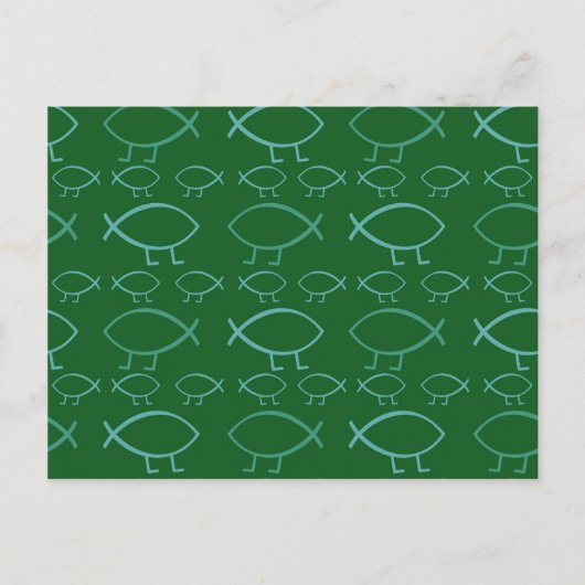 Darwin Fish Postkarte (Vorderseite)