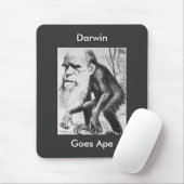 Darwin Goes Ape Mousepad (Mit Mouse)