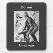 Darwin Goes Ape Mousepad (Vorne)
