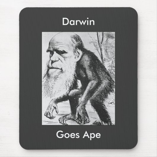 Darwin Goes Ape Mousepad (Vorne)