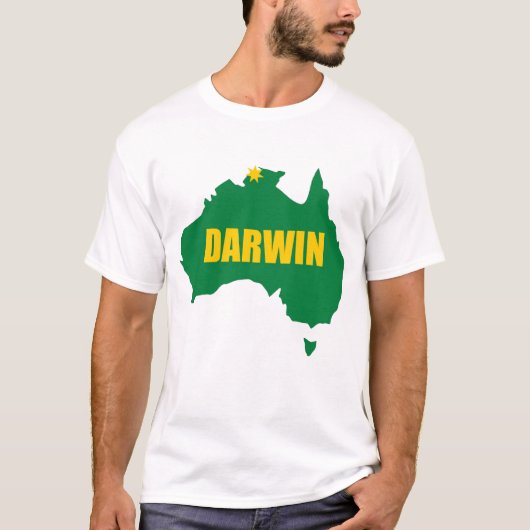 Darwin-Grün und Goldkarten-T - Shirt (Vorderseite)