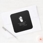 Darwin: Ich bin heute sehr schlecht Quadratischer Aufkleber (Umschlag)