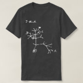 Darwin Ich denke, Tree White T-Shirt (Design vorne)