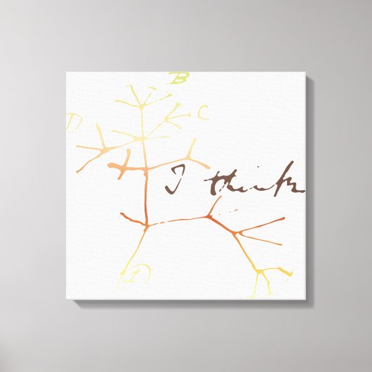 Darwin, ich glaube, der Baum des Lebens Leinwanddruck (Vorderseite)