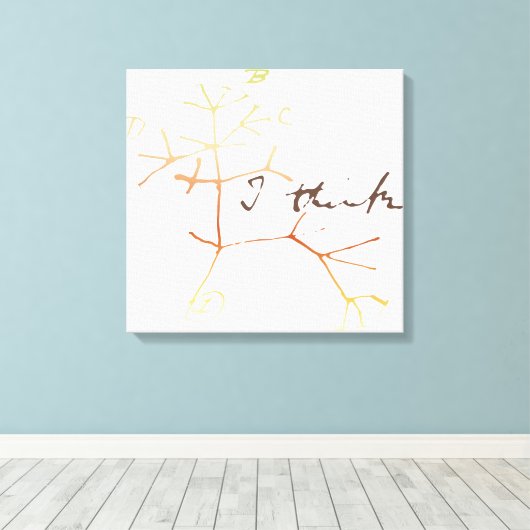 Darwin, ich glaube, der Baum des Lebens Leinwanddruck (Insitu (Holzboden))