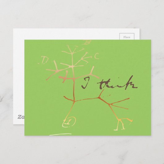 Darwin, ich glaube, der Baum des Lebens Postkarte (Vorne/Hinten)
