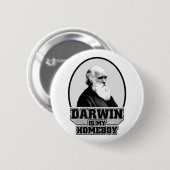 Darwin ist mein Homeboy Button (Vorne & Hinten)