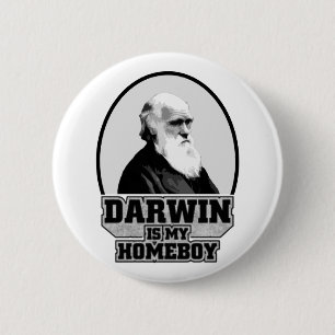 Darwin ist mein Homeboy Button