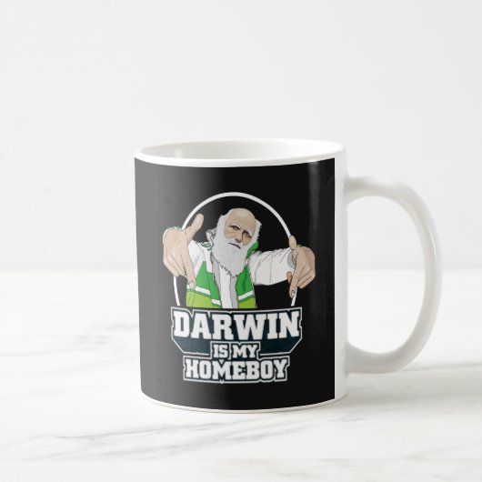 Darwin ist mein Homeboy (farbenreich) Kaffeetasse (Rechts)