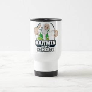 Darwin ist mein Homeboy (farbenreich) Reisebecher
