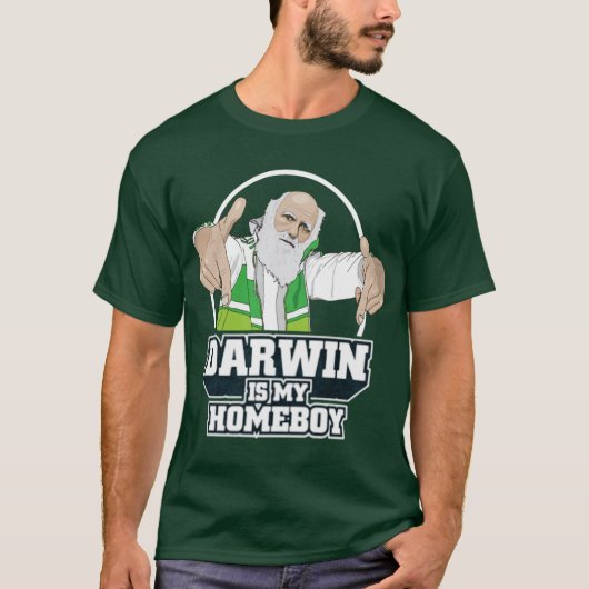 Darwin ist mein Homeboy (farbenreich) T-Shirt (Vorderseite)